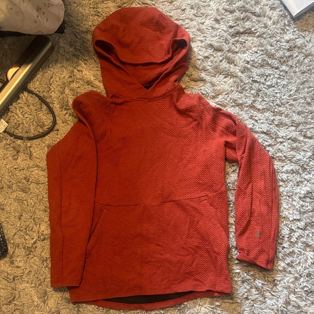 Lululemon hoodie, red orange color, size xs